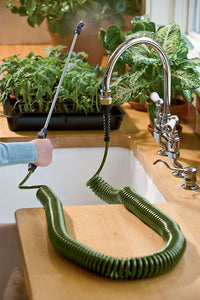 Mini Coil Indoor Garden Hose with Sprayer